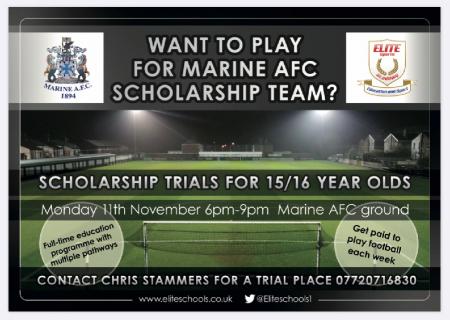 Marine afc football academy trial